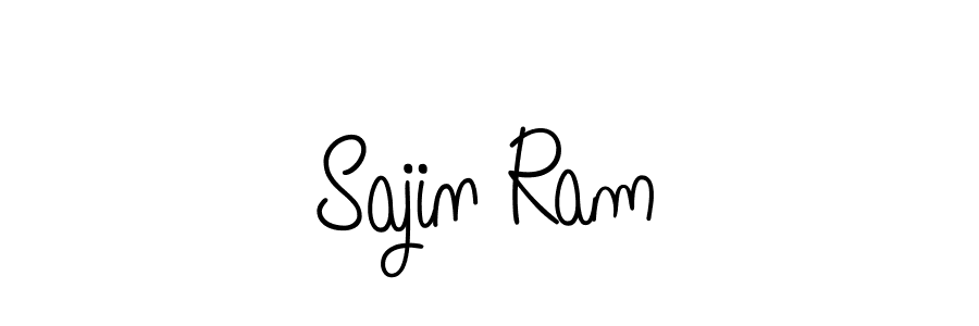You should practise on your own different ways (Angelique-Rose-font-FFP) to write your name (Sajin Ram) in signature. don't let someone else do it for you. Sajin Ram signature style 5 images and pictures png