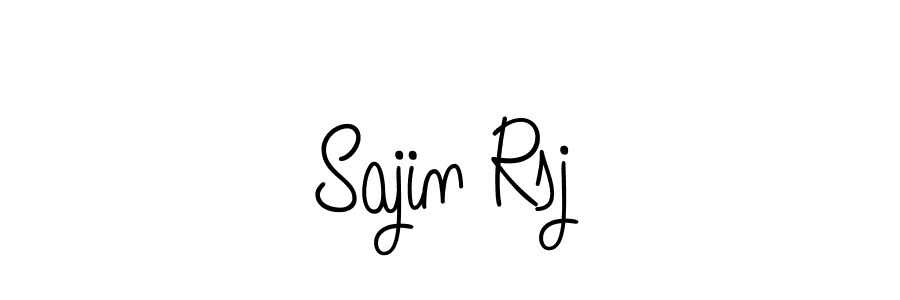 How to make Sajin Rsj signature? Angelique-Rose-font-FFP is a professional autograph style. Create handwritten signature for Sajin Rsj name. Sajin Rsj signature style 5 images and pictures png