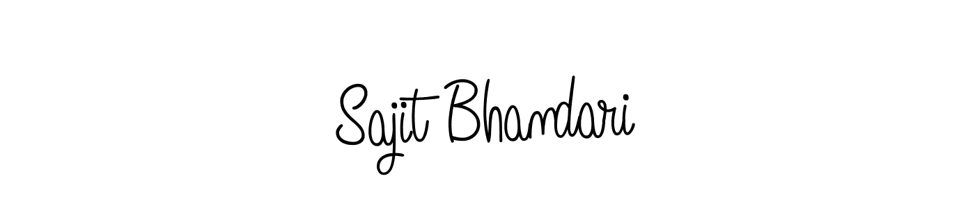 Design your own signature with our free online signature maker. With this signature software, you can create a handwritten (Angelique-Rose-font-FFP) signature for name Sajit Bhandari. Sajit Bhandari signature style 5 images and pictures png