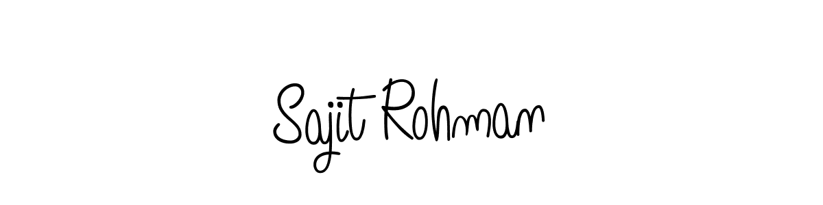 The best way (Angelique-Rose-font-FFP) to make a short signature is to pick only two or three words in your name. The name Sajit Rohman include a total of six letters. For converting this name. Sajit Rohman signature style 5 images and pictures png