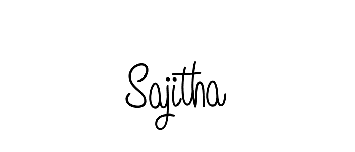 Create a beautiful signature design for name Sajitha. With this signature (Angelique-Rose-font-FFP) fonts, you can make a handwritten signature for free. Sajitha signature style 5 images and pictures png