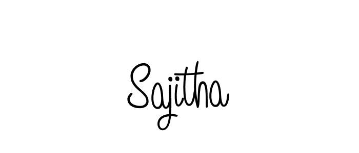 Create a beautiful signature design for name Sajitha. With this signature (Angelique-Rose-font-FFP) fonts, you can make a handwritten signature for free. Sajitha signature style 5 images and pictures png