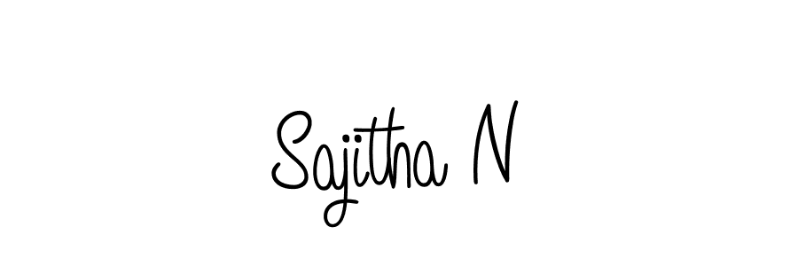 Once you've used our free online signature maker to create your best signature Angelique-Rose-font-FFP style, it's time to enjoy all of the benefits that Sajitha N name signing documents. Sajitha N signature style 5 images and pictures png