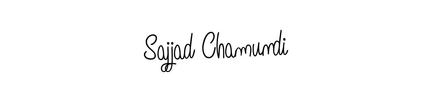 How to make Sajjad Chamundi name signature. Use Angelique-Rose-font-FFP style for creating short signs online. This is the latest handwritten sign. Sajjad Chamundi signature style 5 images and pictures png