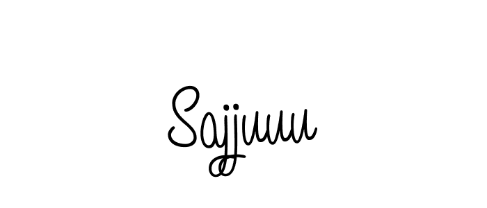 Sajjuuu stylish signature style. Best Handwritten Sign (Angelique-Rose-font-FFP) for my name. Handwritten Signature Collection Ideas for my name Sajjuuu. Sajjuuu signature style 5 images and pictures png