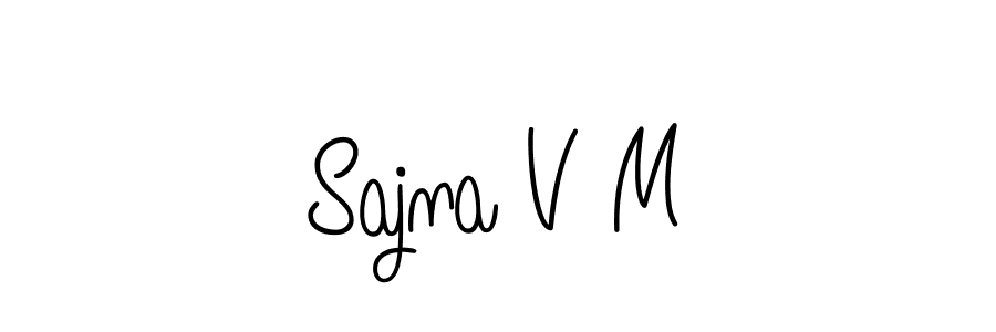 Once you've used our free online signature maker to create your best signature Angelique-Rose-font-FFP style, it's time to enjoy all of the benefits that Sajna V M name signing documents. Sajna V M signature style 5 images and pictures png