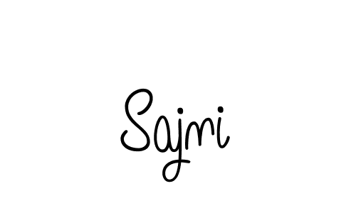 Use a signature maker to create a handwritten signature online. With this signature software, you can design (Angelique-Rose-font-FFP) your own signature for name Sajni. Sajni signature style 5 images and pictures png