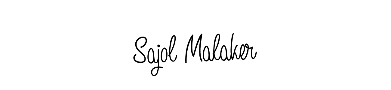 Use a signature maker to create a handwritten signature online. With this signature software, you can design (Angelique-Rose-font-FFP) your own signature for name Sajol Malaker. Sajol Malaker signature style 5 images and pictures png