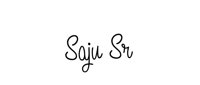 You should practise on your own different ways (Angelique-Rose-font-FFP) to write your name (Saju Sr) in signature. don't let someone else do it for you. Saju Sr signature style 5 images and pictures png