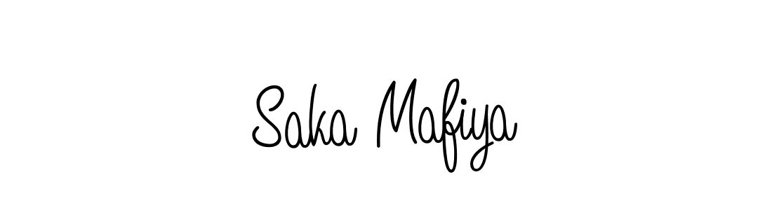 Design your own signature with our free online signature maker. With this signature software, you can create a handwritten (Angelique-Rose-font-FFP) signature for name Saka Mafiya. Saka Mafiya signature style 5 images and pictures png