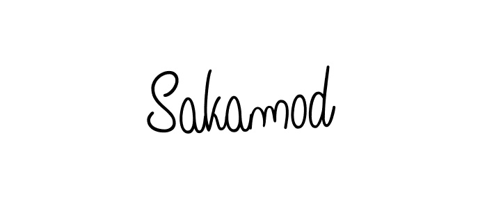 The best way (Angelique-Rose-font-FFP) to make a short signature is to pick only two or three words in your name. The name Sakamod include a total of six letters. For converting this name. Sakamod signature style 5 images and pictures png