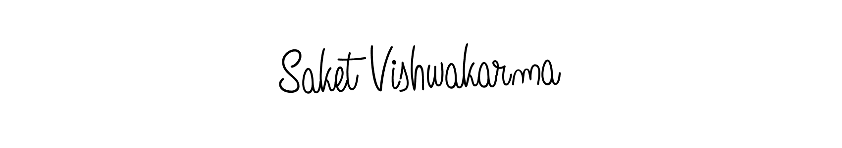 How to make Saket Vishwakarma signature? Angelique-Rose-font-FFP is a professional autograph style. Create handwritten signature for Saket Vishwakarma name. Saket Vishwakarma signature style 5 images and pictures png