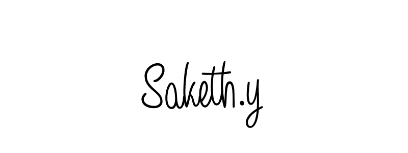 Also we have Saketh.y name is the best signature style. Create professional handwritten signature collection using Angelique-Rose-font-FFP autograph style. Saketh.y signature style 5 images and pictures png