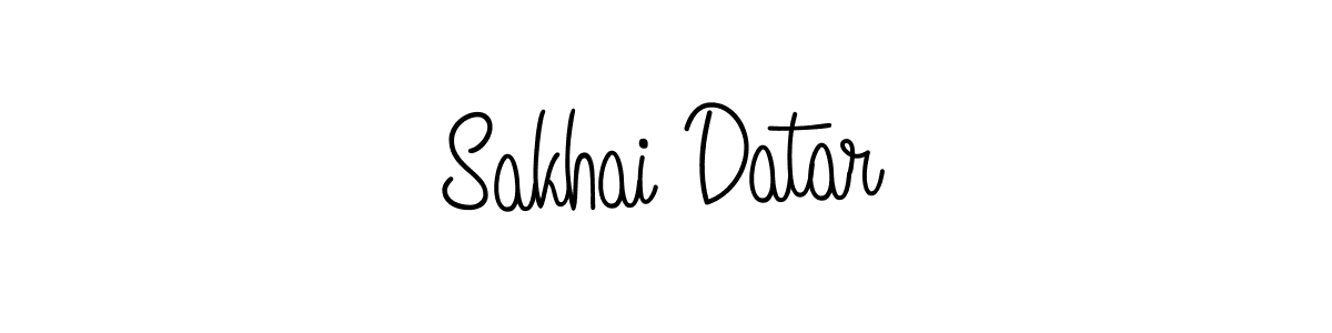 Sakhai Datar stylish signature style. Best Handwritten Sign (Angelique-Rose-font-FFP) for my name. Handwritten Signature Collection Ideas for my name Sakhai Datar. Sakhai Datar signature style 5 images and pictures png