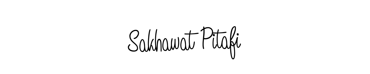 How to make Sakhawat Pitafi signature? Angelique-Rose-font-FFP is a professional autograph style. Create handwritten signature for Sakhawat Pitafi name. Sakhawat Pitafi signature style 5 images and pictures png