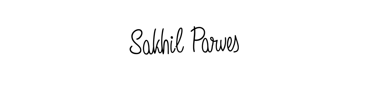 Sakhil Parves stylish signature style. Best Handwritten Sign (Angelique-Rose-font-FFP) for my name. Handwritten Signature Collection Ideas for my name Sakhil Parves. Sakhil Parves signature style 5 images and pictures png