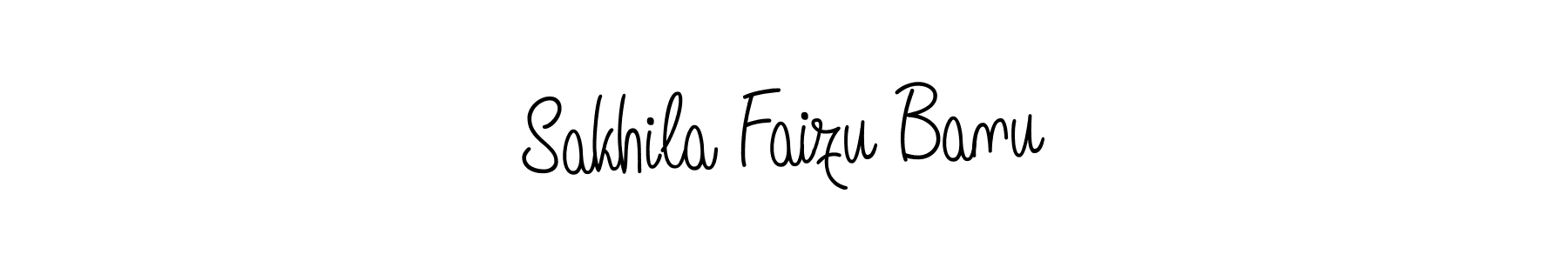 Also we have Sakhila Faizu Banu name is the best signature style. Create professional handwritten signature collection using Angelique-Rose-font-FFP autograph style. Sakhila Faizu Banu signature style 5 images and pictures png