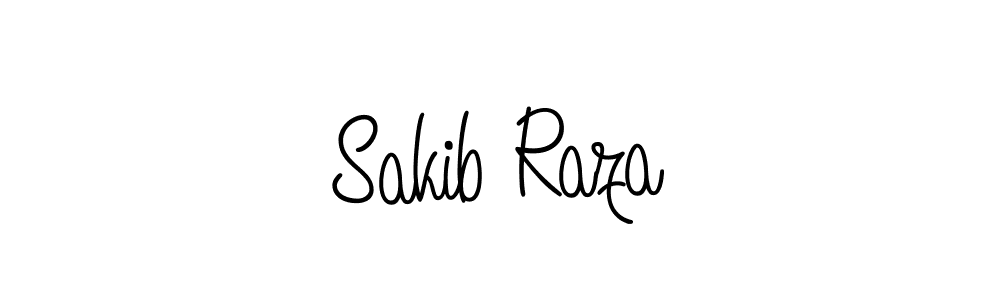 Design your own signature with our free online signature maker. With this signature software, you can create a handwritten (Angelique-Rose-font-FFP) signature for name Sakib Raza. Sakib Raza signature style 5 images and pictures png