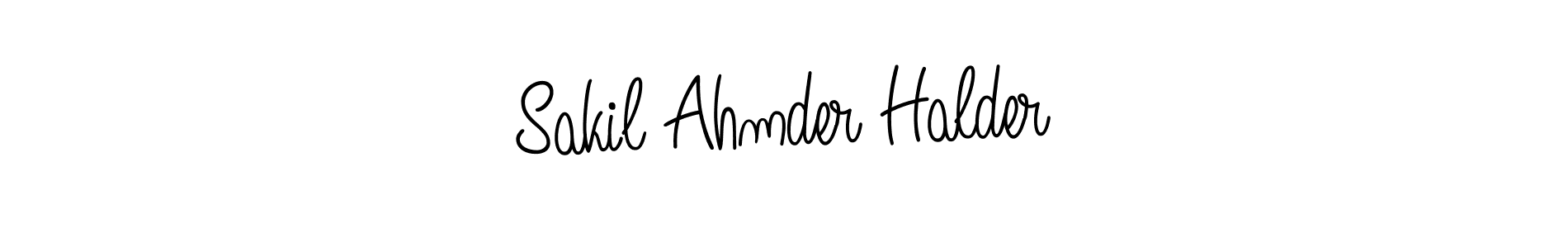 Sakil Ahmder Halder stylish signature style. Best Handwritten Sign (Angelique-Rose-font-FFP) for my name. Handwritten Signature Collection Ideas for my name Sakil Ahmder Halder. Sakil Ahmder Halder signature style 5 images and pictures png