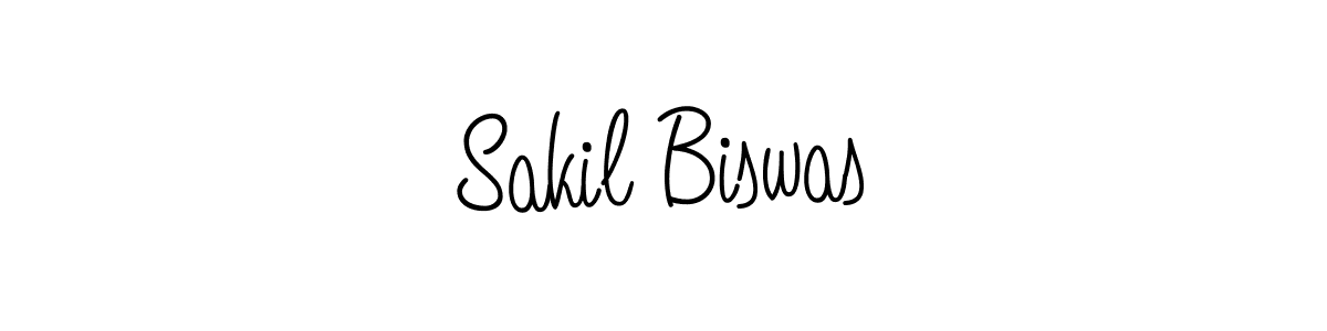 Make a beautiful signature design for name Sakil Biswas. With this signature (Angelique-Rose-font-FFP) style, you can create a handwritten signature for free. Sakil Biswas signature style 5 images and pictures png