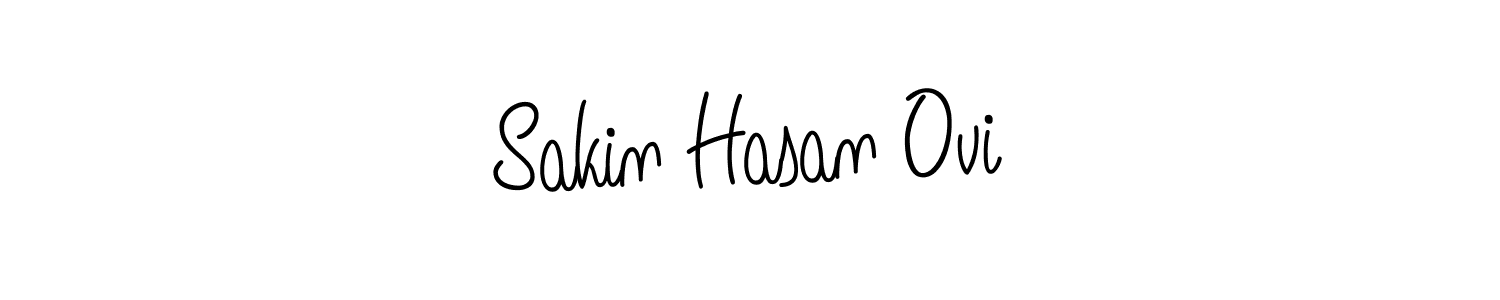 Sakin Hasan Ovi stylish signature style. Best Handwritten Sign (Angelique-Rose-font-FFP) for my name. Handwritten Signature Collection Ideas for my name Sakin Hasan Ovi. Sakin Hasan Ovi signature style 5 images and pictures png