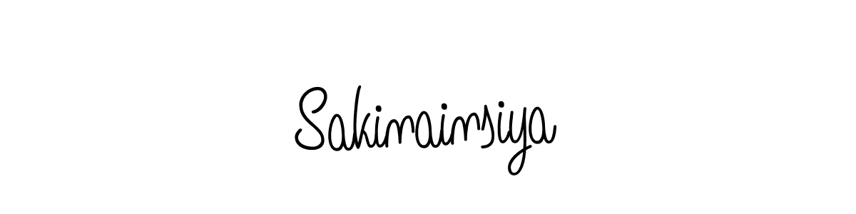 How to Draw Sakinainsiya signature style? Angelique-Rose-font-FFP is a latest design signature styles for name Sakinainsiya. Sakinainsiya signature style 5 images and pictures png