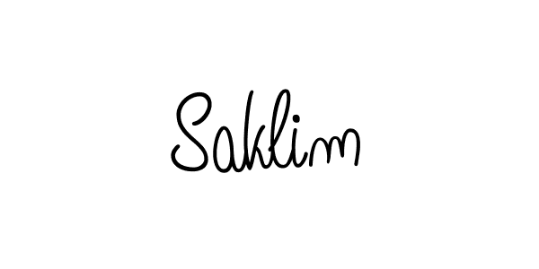 Create a beautiful signature design for name Saklim. With this signature (Angelique-Rose-font-FFP) fonts, you can make a handwritten signature for free. Saklim signature style 5 images and pictures png