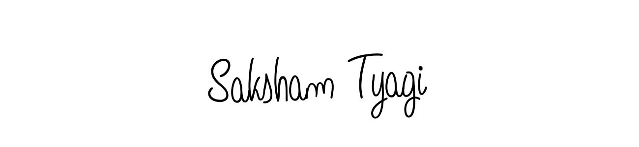 How to Draw Saksham Tyagi signature style? Angelique-Rose-font-FFP is a latest design signature styles for name Saksham Tyagi. Saksham Tyagi signature style 5 images and pictures png