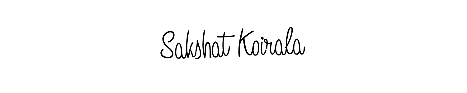 Also we have Sakshat Koirala name is the best signature style. Create professional handwritten signature collection using Angelique-Rose-font-FFP autograph style. Sakshat Koirala signature style 5 images and pictures png