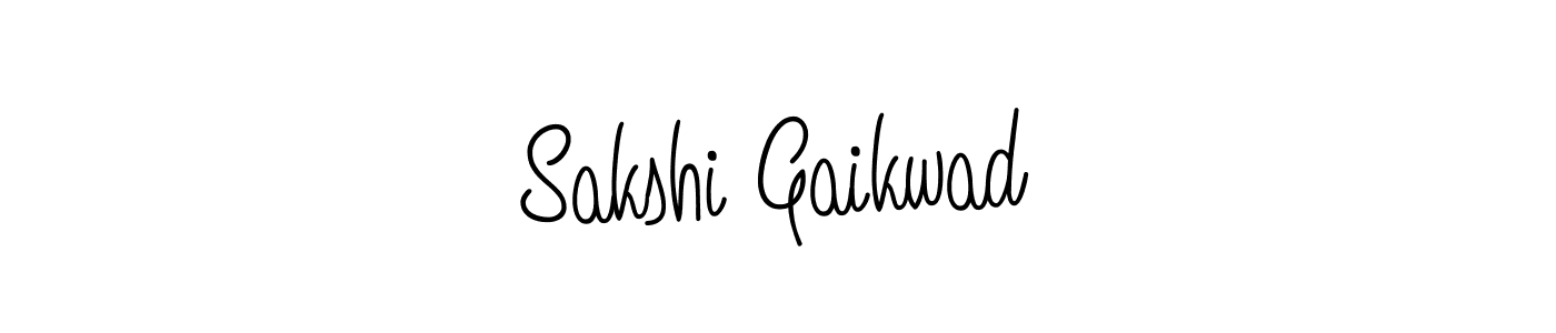 Design your own signature with our free online signature maker. With this signature software, you can create a handwritten (Angelique-Rose-font-FFP) signature for name Sakshi Gaikwad. Sakshi Gaikwad signature style 5 images and pictures png