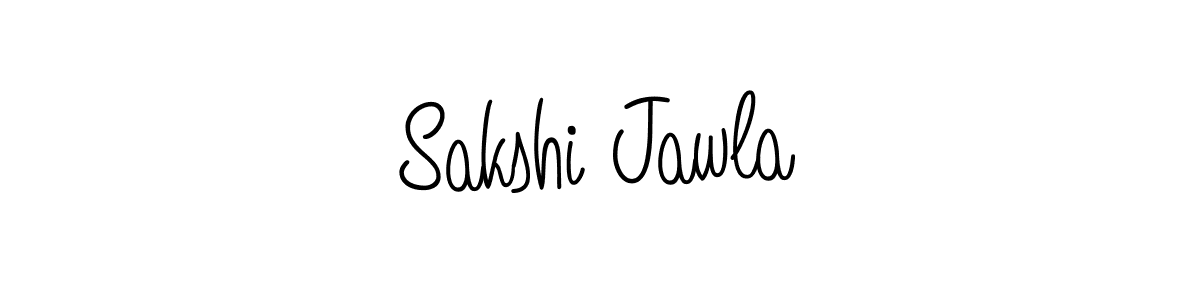 Make a beautiful signature design for name Sakshi Jawla. With this signature (Angelique-Rose-font-FFP) style, you can create a handwritten signature for free. Sakshi Jawla signature style 5 images and pictures png