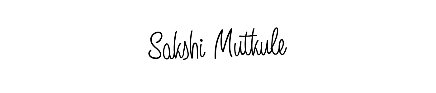 Design your own signature with our free online signature maker. With this signature software, you can create a handwritten (Angelique-Rose-font-FFP) signature for name Sakshi Mutkule. Sakshi Mutkule signature style 5 images and pictures png