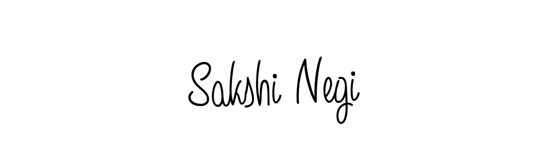 Design your own signature with our free online signature maker. With this signature software, you can create a handwritten (Angelique-Rose-font-FFP) signature for name Sakshi Negi. Sakshi Negi signature style 5 images and pictures png