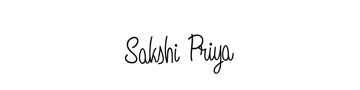 You should practise on your own different ways (Angelique-Rose-font-FFP) to write your name (Sakshi Priya) in signature. don't let someone else do it for you. Sakshi Priya signature style 5 images and pictures png