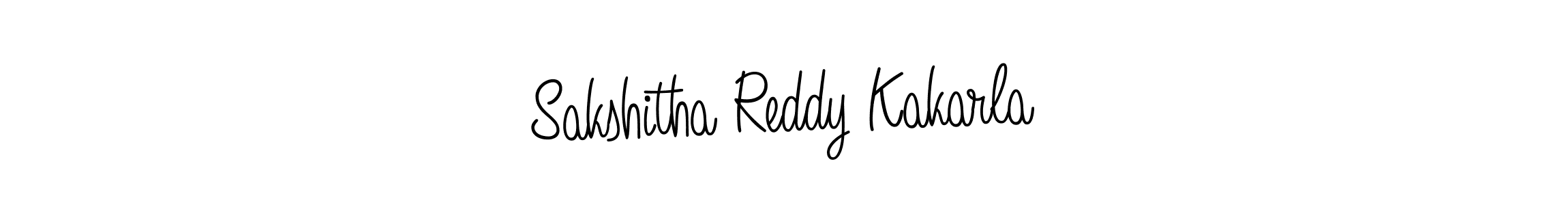 Sakshitha Reddy Kakarla stylish signature style. Best Handwritten Sign (Angelique-Rose-font-FFP) for my name. Handwritten Signature Collection Ideas for my name Sakshitha Reddy Kakarla. Sakshitha Reddy Kakarla signature style 5 images and pictures png