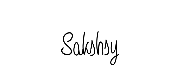 You should practise on your own different ways (Angelique-Rose-font-FFP) to write your name (Sakshsy) in signature. don't let someone else do it for you. Sakshsy signature style 5 images and pictures png