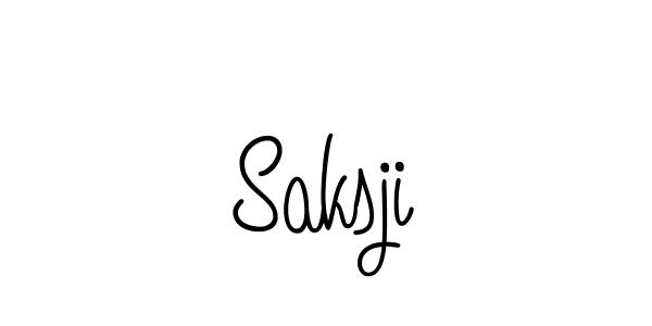 You should practise on your own different ways (Angelique-Rose-font-FFP) to write your name (Saksji) in signature. don't let someone else do it for you. Saksji signature style 5 images and pictures png