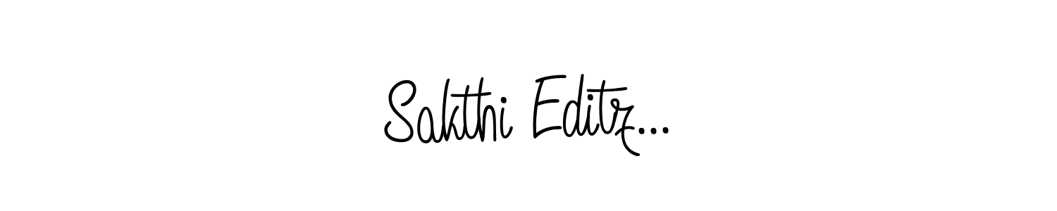 Design your own signature with our free online signature maker. With this signature software, you can create a handwritten (Angelique-Rose-font-FFP) signature for name Sakthi Editz.... Sakthi Editz... signature style 5 images and pictures png