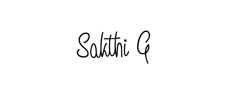 The best way (Angelique-Rose-font-FFP) to make a short signature is to pick only two or three words in your name. The name Sakthi G include a total of six letters. For converting this name. Sakthi G signature style 5 images and pictures png