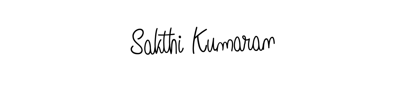 Design your own signature with our free online signature maker. With this signature software, you can create a handwritten (Angelique-Rose-font-FFP) signature for name Sakthi Kumaran. Sakthi Kumaran signature style 5 images and pictures png