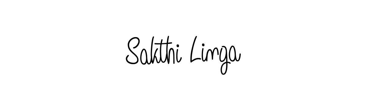 Sakthi Linga stylish signature style. Best Handwritten Sign (Angelique-Rose-font-FFP) for my name. Handwritten Signature Collection Ideas for my name Sakthi Linga. Sakthi Linga signature style 5 images and pictures png