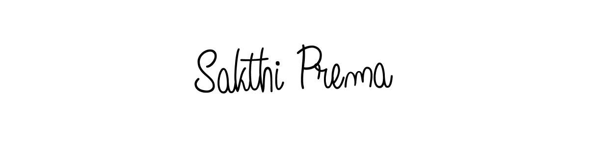 Make a beautiful signature design for name Sakthi Prema. With this signature (Angelique-Rose-font-FFP) style, you can create a handwritten signature for free. Sakthi Prema signature style 5 images and pictures png