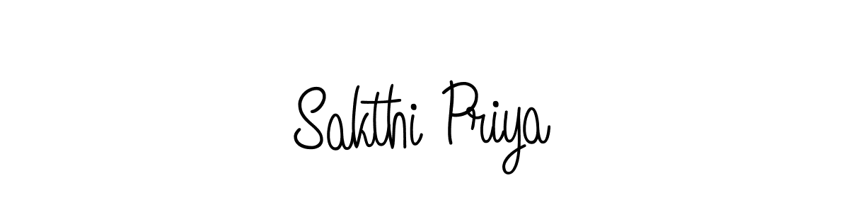 Create a beautiful signature design for name Sakthi Priya. With this signature (Angelique-Rose-font-FFP) fonts, you can make a handwritten signature for free. Sakthi Priya signature style 5 images and pictures png