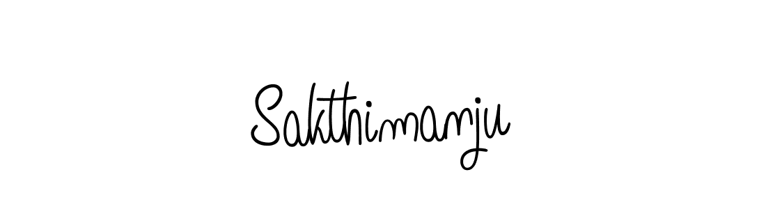 Make a beautiful signature design for name Sakthimanju. With this signature (Angelique-Rose-font-FFP) style, you can create a handwritten signature for free. Sakthimanju signature style 5 images and pictures png