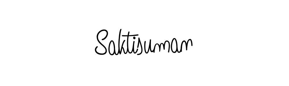 Use a signature maker to create a handwritten signature online. With this signature software, you can design (Angelique-Rose-font-FFP) your own signature for name Saktisuman. Saktisuman signature style 5 images and pictures png