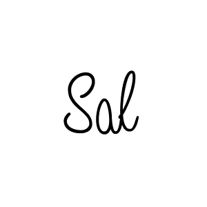 You should practise on your own different ways (Angelique-Rose-font-FFP) to write your name (Sal) in signature. don't let someone else do it for you. Sal signature style 5 images and pictures png