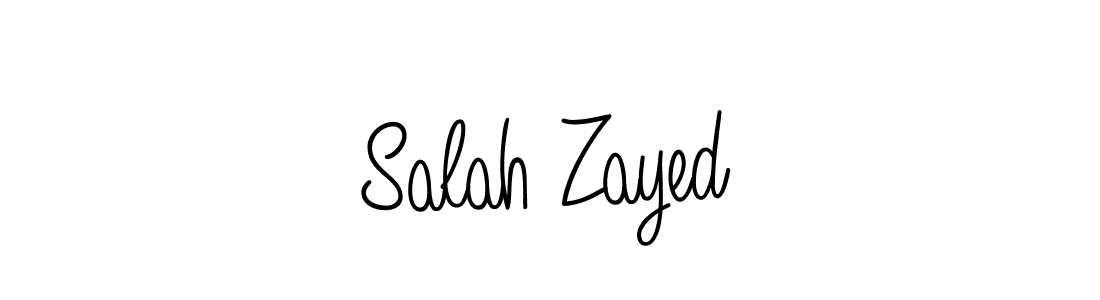 Make a beautiful signature design for name Salah Zayed. With this signature (Angelique-Rose-font-FFP) style, you can create a handwritten signature for free. Salah Zayed signature style 5 images and pictures png