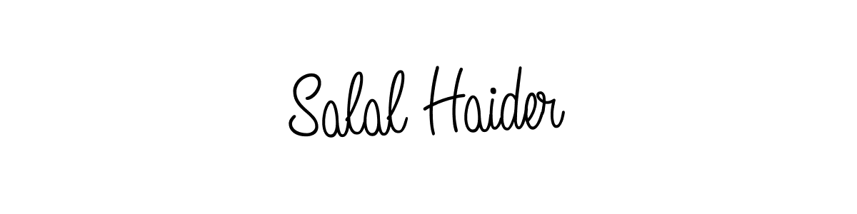 Use a signature maker to create a handwritten signature online. With this signature software, you can design (Angelique-Rose-font-FFP) your own signature for name Salal Haider. Salal Haider signature style 5 images and pictures png