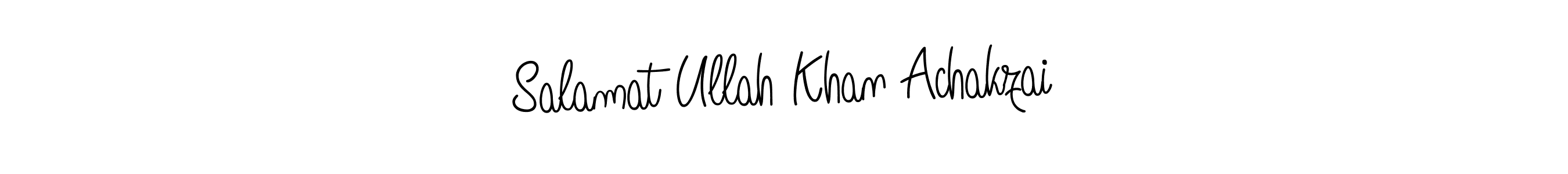 Also we have Salamat Ullah Khan Achakzai name is the best signature style. Create professional handwritten signature collection using Angelique-Rose-font-FFP autograph style. Salamat Ullah Khan Achakzai signature style 5 images and pictures png