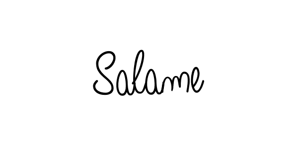 Also we have Salame name is the best signature style. Create professional handwritten signature collection using Angelique-Rose-font-FFP autograph style. Salame signature style 5 images and pictures png